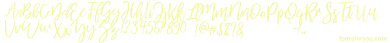 MellonyDryBrush Font – Yellow Fonts