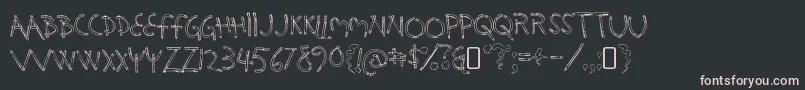 HolysmokesRegular Font – Pink Fonts on Black Background