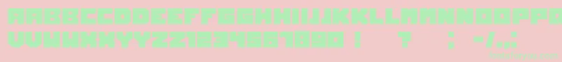 Owners Font – Green Fonts on Pink Background