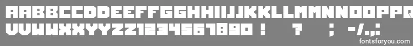 Owners Font – White Fonts on Gray Background