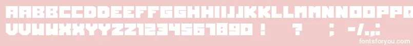 Owners Font – White Fonts on Pink Background