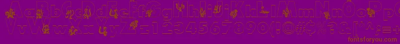 More about Smelly Font Smelly Font – Brown Fonts on Purple Background
