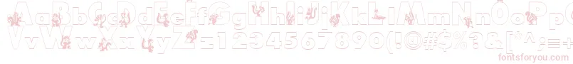 Smelly Font – Pink Fonts on White Background