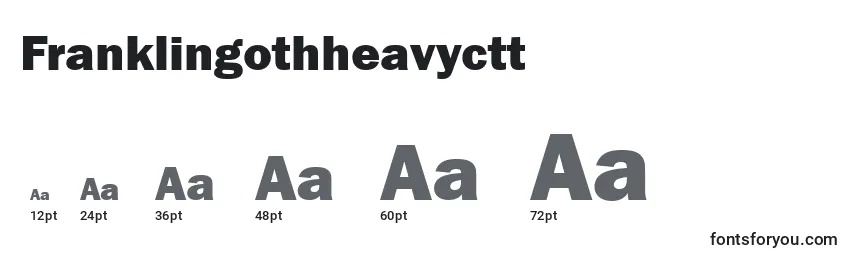 Franklingothheavyctt Font Sizes