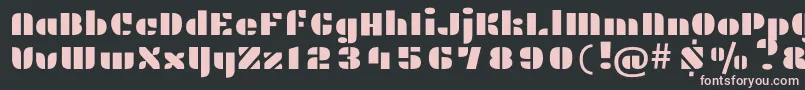 PlasterRegular Font – Pink Fonts on Black Background