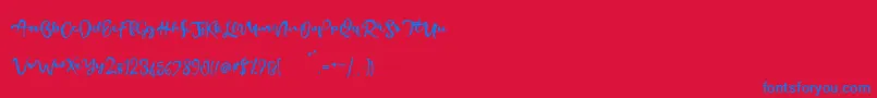 Más sobre la fuente BeautifyScript fuente BeautifyScript – Fuentes Azules Sobre Fondo Rojo