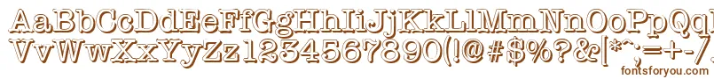 TypewritershadowRegular Font – Brown Fonts