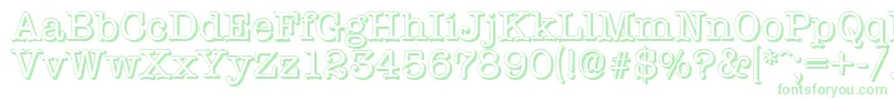 TypewritershadowRegular Font – Green Fonts