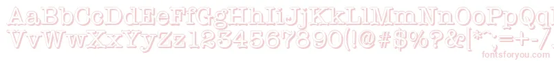 Шрифт TypewritershadowRegular – розовые шрифты