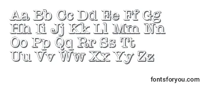 TypewritershadowRegular Font