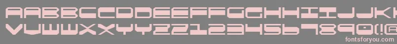 Qgear2 Font – Pink Fonts on Gray Background