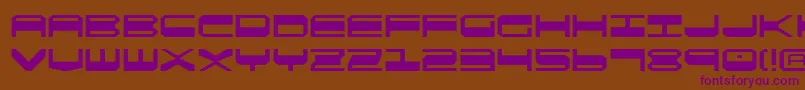 Qgear2 Font – Purple Fonts on Brown Background