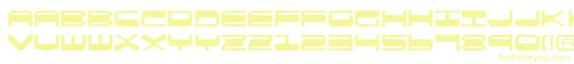 Qgear2 Font – Yellow Fonts on White Background