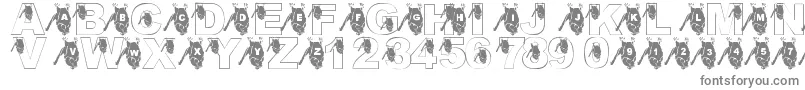 LmsGoingBatty Font – Gray Fonts on White Background