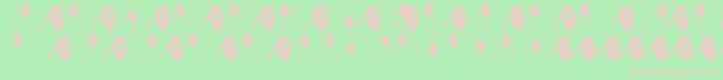 LmsGoingBatty Font – Pink Fonts on Green Background