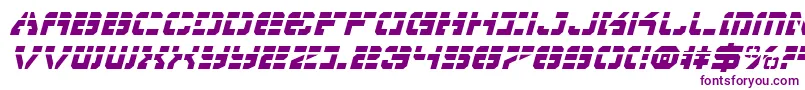 VyperLaserItalic Font – Purple Fonts on White Background