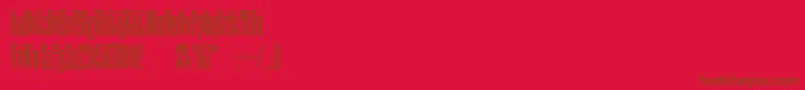 Violac Font – Brown Fonts on Red Background