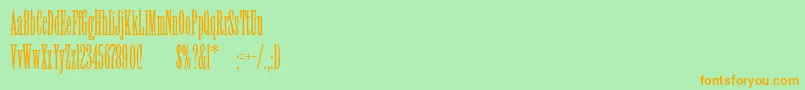 Violac Font – Orange Fonts on Green Background