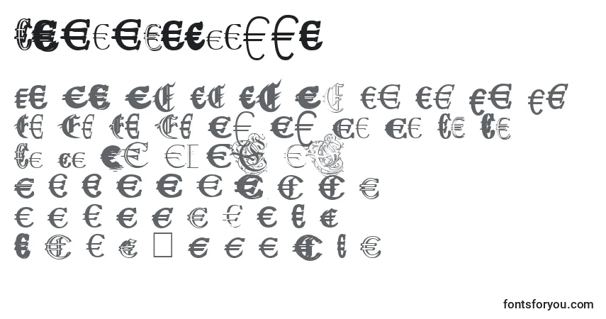 Police UbiqitaEuropa - Alphabet, Chiffres, Caractères Spéciaux