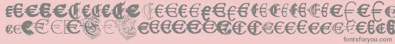 UbiqitaEuropa Font – Gray Fonts on Pink Background