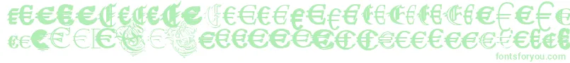 UbiqitaEuropa Font – Green Fonts on White Background