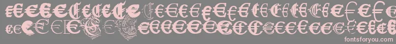 UbiqitaEuropa Font – Pink Fonts on Gray Background
