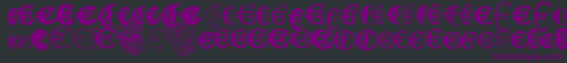 UbiqitaEuropa Font – Purple Fonts on Black Background