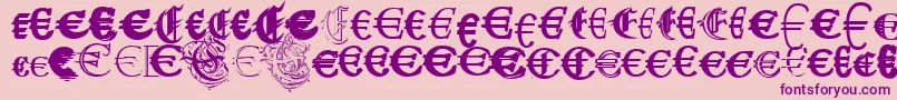 UbiqitaEuropa Font – Purple Fonts on Pink Background