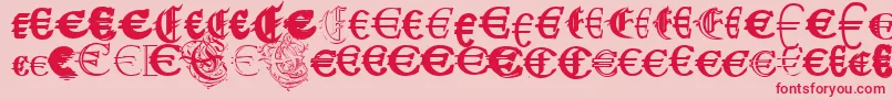 UbiqitaEuropa Font – Red Fonts on Pink Background