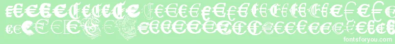 UbiqitaEuropa Font – White Fonts on Green Background