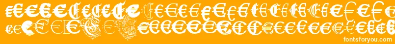UbiqitaEuropa Font – White Fonts on Orange Background