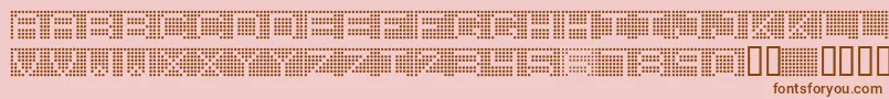 Шрифт 7incr – коричневые шрифты на розовом фоне