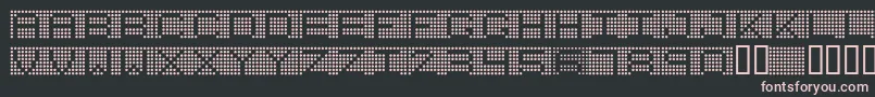 Шрифт 7incr – розовые шрифты на чёрном фоне