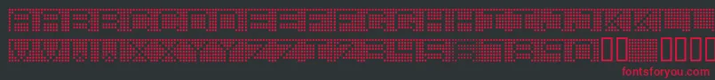 7incr Font – Red Fonts on Black Background