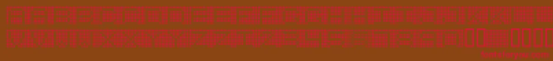 7incr Font – Red Fonts on Brown Background