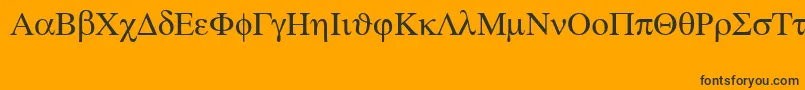 Шрифт Symbolps – чёрные шрифты на оранжевом фоне