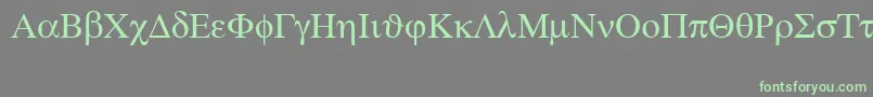 Symbolps Font – Green Fonts on Gray Background