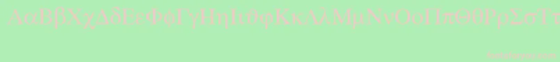 Symbolps Font – Pink Fonts on Green Background