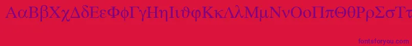 fuente Symbolps – Fuentes Moradas Sobre Fondo Rojo