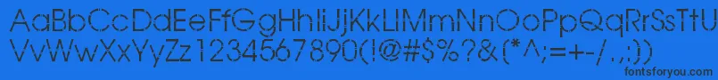 BamboogothicBook-Schriftart – Schwarze Schriften auf blauem Hintergrund