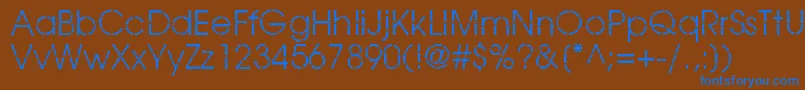 BamboogothicBook Font – Blue Fonts on Brown Background