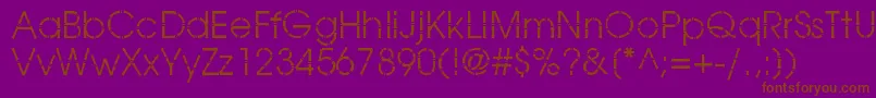 BamboogothicBook Font – Brown Fonts on Purple Background