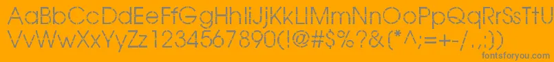 BamboogothicBook Font – Gray Fonts on Orange Background