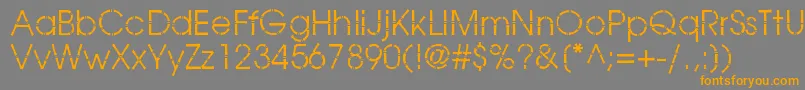 BamboogothicBook Font – Orange Fonts on Gray Background