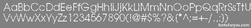 BamboogothicBook Font – White Fonts on Gray Background