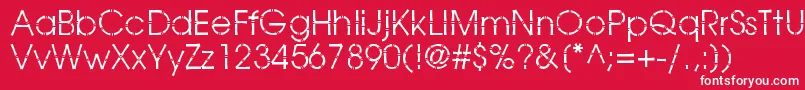 BamboogothicBook Font – White Fonts on Red Background