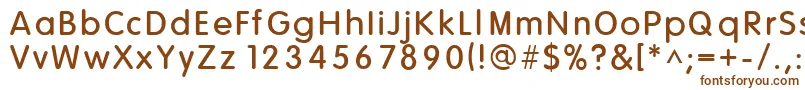 Шрифт HowieSFunhouse – коричневые шрифты на белом фоне