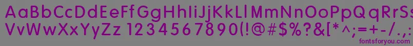 Шрифт HowieSFunhouse – фиолетовые шрифты на сером фоне