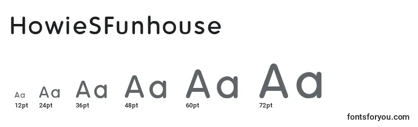 HowieSFunhouse Font Sizes