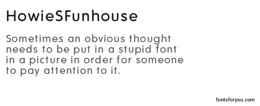 HowieSFunhouse Font